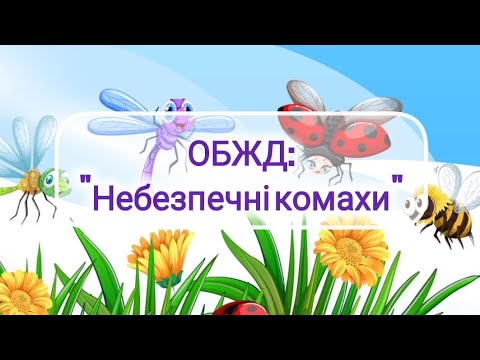 Видео: ОБЖД для дітей старшого дошкільного віку. Тема: "Небезпечні комахи"