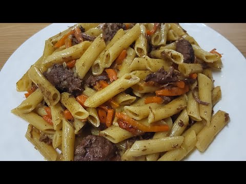 Видео: Плов из макарон- просто ,сытно и вкусно !