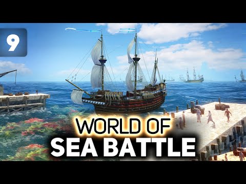 Видео: Строим первые Тяжёлые корабли 🏴‍☠️ World of Sea Battle [PC 2023] #9