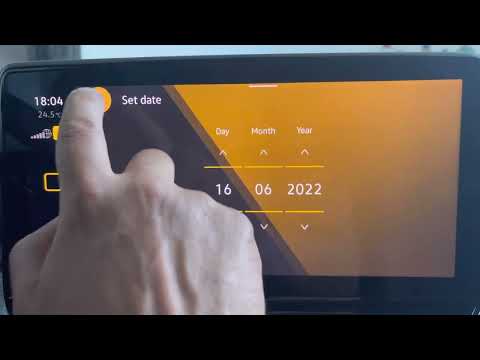 Видео: Volkswagen ID4, настройка времени, даты, значений величин, изменение языка меню.