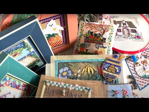 Видео: Весь мой вышитый Mill Hill. Вышивка крестом 🪡