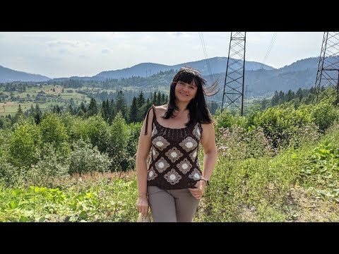 Видео: Топ из квадратных мотивов. Часть 3. Фотоальбом.