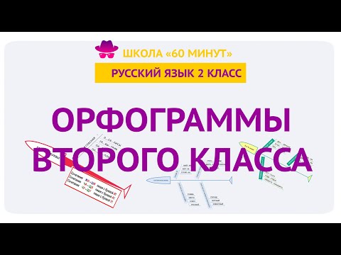 Видео: Орфограммы 2 класса - Школа 60 минут