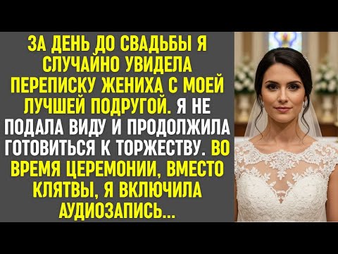 Видео: Увидев переписку жениха с подругой, я не подала виду. На свадьбе вместо клятвы я включила аудизапись