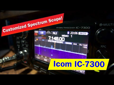 Видео: Настройка спектроскопа Icom IC-7300 | Как изменить спектроскоп на Icom IC7300