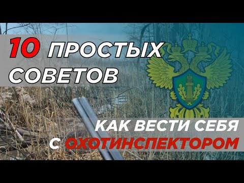 Видео: 10 простых советов как вести себя при встречи с охотинспектором.