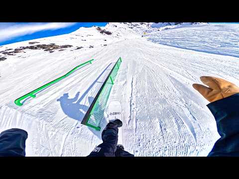 Видео: POV: Прогресс в сноуборд-парке! 180 градусов, 270 градусов, задние лезвия, 360 градусов, передние...