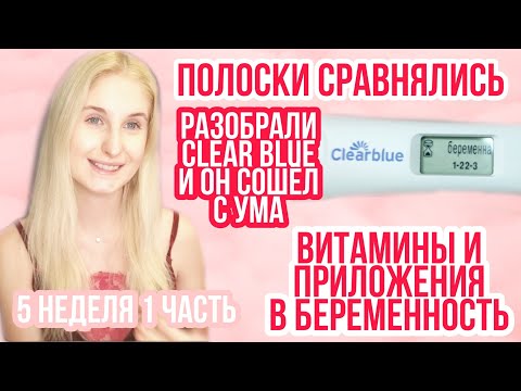Видео: МОЙ ВЕС ◈ МОЙ ЖИВОТ ◈ Разбор Clearblue ◈ 5 неделя беременности 1 Часть ◈ Влоги беременной Сашки