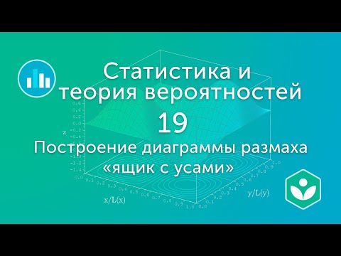 Видео: Построение диаграммы размаха «ящик с усами» (видео 19)| Статистика и теория вероятностей