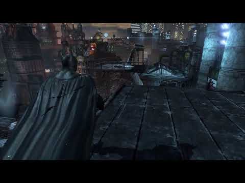 Видео: Batman Arkham City.Полёты над Готемом