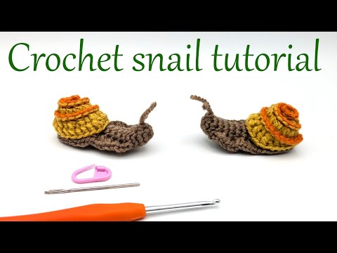 Видео: Простой урок по вязанию улитки крючком