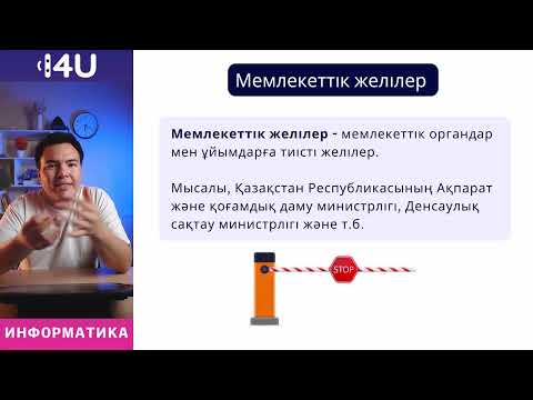 Видео: Информатика ҰБТ | 3 сабақ - Компьютерлік желісі