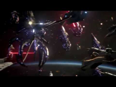 Видео: Mass Effect 3 Битва за Землю. Бой в космосе.