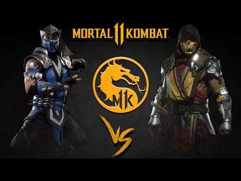 Видео: Mortal kombat 11 Sub-Zero vs Scorpion Саб-Зиро против Скорпиона