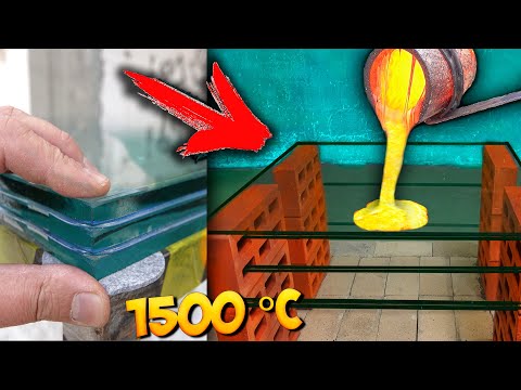 Видео: ЧТО ЕСЛИ ВЫЛИТЬ РАСКАЛЕННУЮ ЛАВУ в МНОГО СЛОЕВ СТЕКЛА ?! + РАСКАЛЕННАЯ МЕДЬ