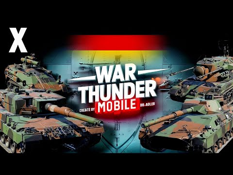 Видео: Обзор взвода Германии на 10 ранге в War Thunder Mobile (Leopard 2A4, TAM 2C, Wiesel 1A2, Gerard)