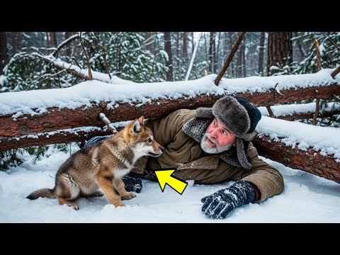 Видео: Волчонок привёл ЦЕЛУЮ СТАЮ спасать человека. Реакция людей — до слёз!