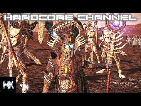 Видео: Total War Warhammer 2 - прохождение Hardcore - Mortal Empires Цари Гробниц =1= Стражи вечности