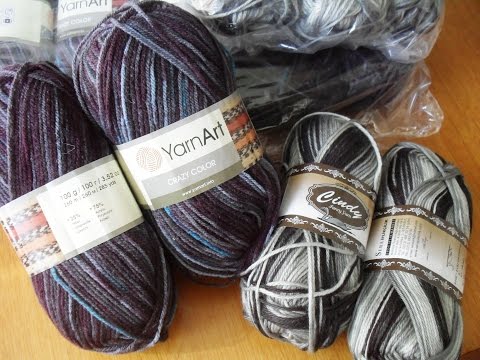 Видео: Пряжа CRAZY COLOR и CINDY.  Мои покупки