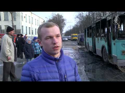 Видео: Сгорел троллейбус | Телеканал Новый Чернигов