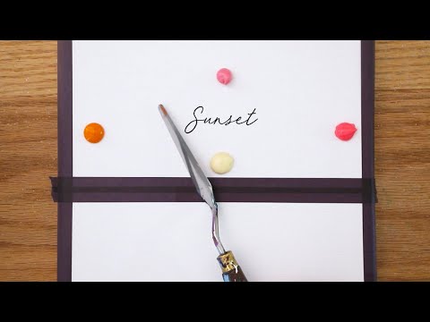 Видео: Мечтательный закат Картина | Пошаговая картина Акриловая краска # 172