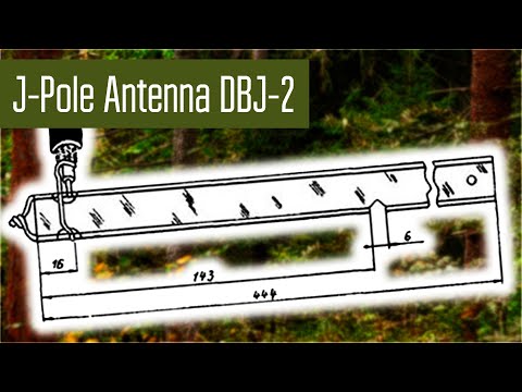 Видео: Походная J-антенна DBJ-2 (J-Pole). Антенна из симметричной линии. Два диапазона VHF и UHF.