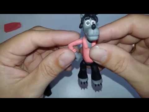 Видео: ЛЕПИМ ВОЛКА ИЗ "НУ, ПОГОДИ!".  Make a wolf from clay !