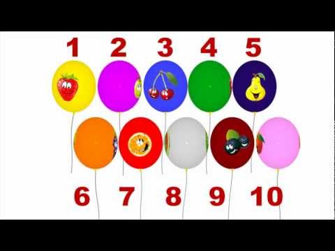 Видео: Вчимо цифри - Вчимося рахувати. Розвиваюче відео.