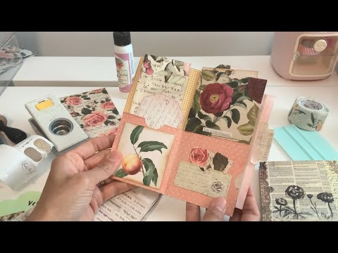 Видео: 5-карманный журнал без счета размером 6x6 или 12x12 8x8 бумаги идеи для потрепанной почты