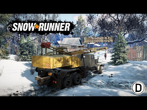 Видео: Работа на Кразе в Колхозе - Мод карта Зима в Колхозе - SnowRunner