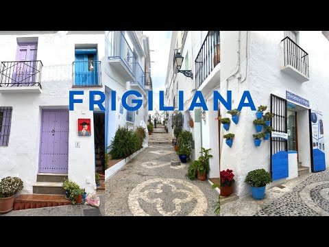 Видео: [4K]🇪🇸Андалусия, Испания: красивая белая деревня Фрихилианы, февраль. 2022.