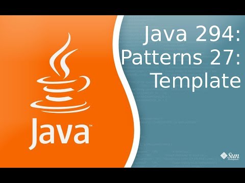 Видео: Урок Java 294: Patterns 27: Template