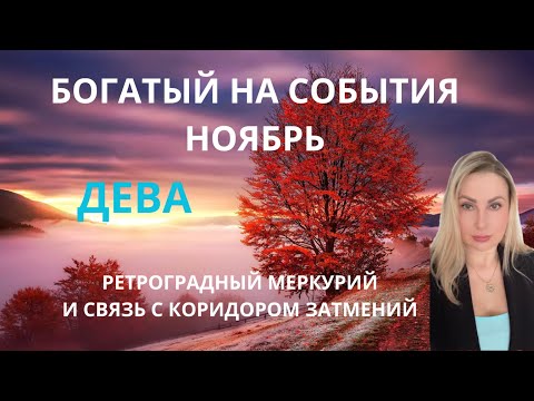 Видео: ДЕВА - БОГАТЫЙ НА СОБЫТИЯ НОЯБРЬ