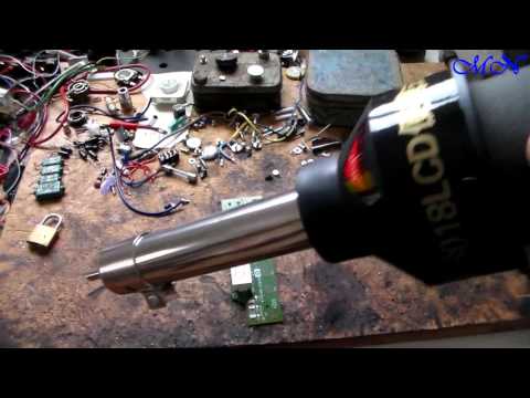 Видео: Паяльный фен из Китая GJ-8018LCD