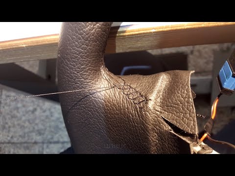 Видео: Секреты перетяжки руля дома — просто и быстро!