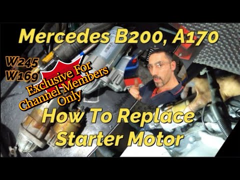 Видео: Mercedes B200 A170 W245 W169 Стартер Как заменить