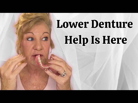 Видео: Закрепите нижний зубной протез на месте