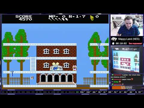 Видео: Mappy-Land NES Longplay Прохождение