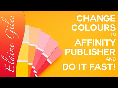 Видео: Измените цвета в Affinity Publisher и сделайте это БЫСТРО