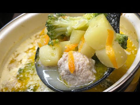 Видео: Суп с брокколи и фрикадельками | брокколи рецепты | рецепты просто