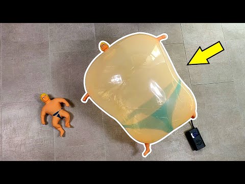 Видео: НИКОГДА НЕ НАКАЧИВАЙ Стретч Армстронга ДО МАКСИМАЛЬНОГО РАЗМЕРА!