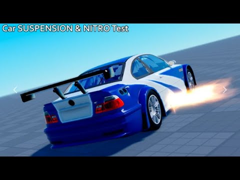 Видео: Роблокс/Roblox - Тест автомобильной подвески и NITRO