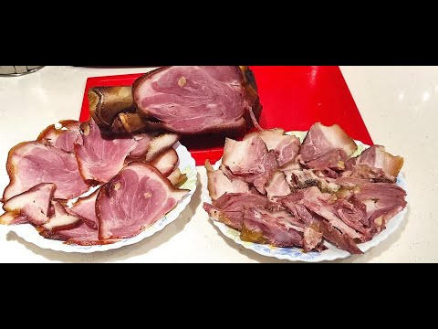 Видео: Рульки горячего копчения.Коптим мясо.