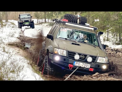 Видео: Зимний ледокол - Wrangler vs Patrol | ЛУЧШИЙ ВЫПУСК НА КАНАЛЕ - EXTREME | Latvian Offroad