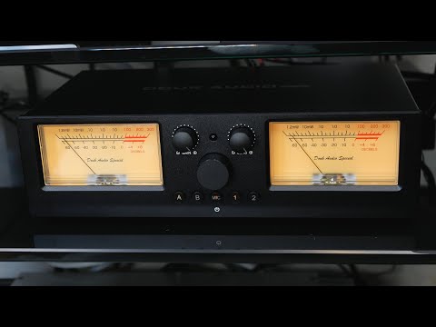 Видео: Переключатель усилителей и колонок со стрелочками Douk Audio VU3PRO 2 IN 2 OUT Switcher