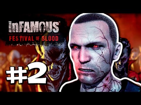 Видео: Прохождение InFamous: Festival of Blood [эпизод #2] Вампирская тупня