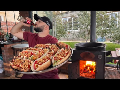 Видео: Хот-Доги как в Американских фильмах! Осторожно, видео поднимает аппетит