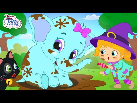 Видео: Татти и Мисифу се сприятелиха с вълшебен слон 🐘 Красива приказка за деца