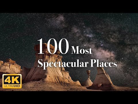 Видео: 100 самых впечатляющих мест на Земле 4K с релаксационной музыкой