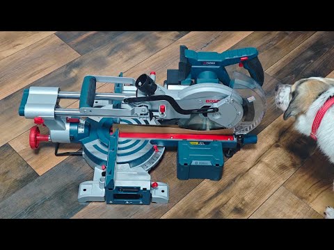 Видео: Аккумуляторная торцовочная пила Bosch GCM 18V-216D
